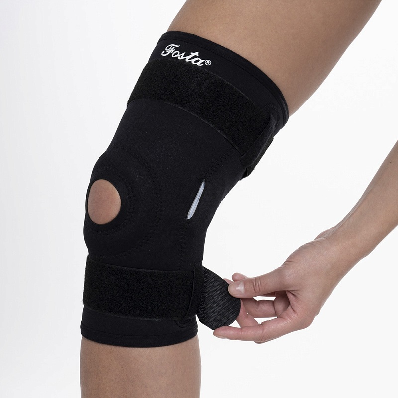 Ортез для коленного сустава неразъемный Fosta F 1292 XL черный 43-45 см