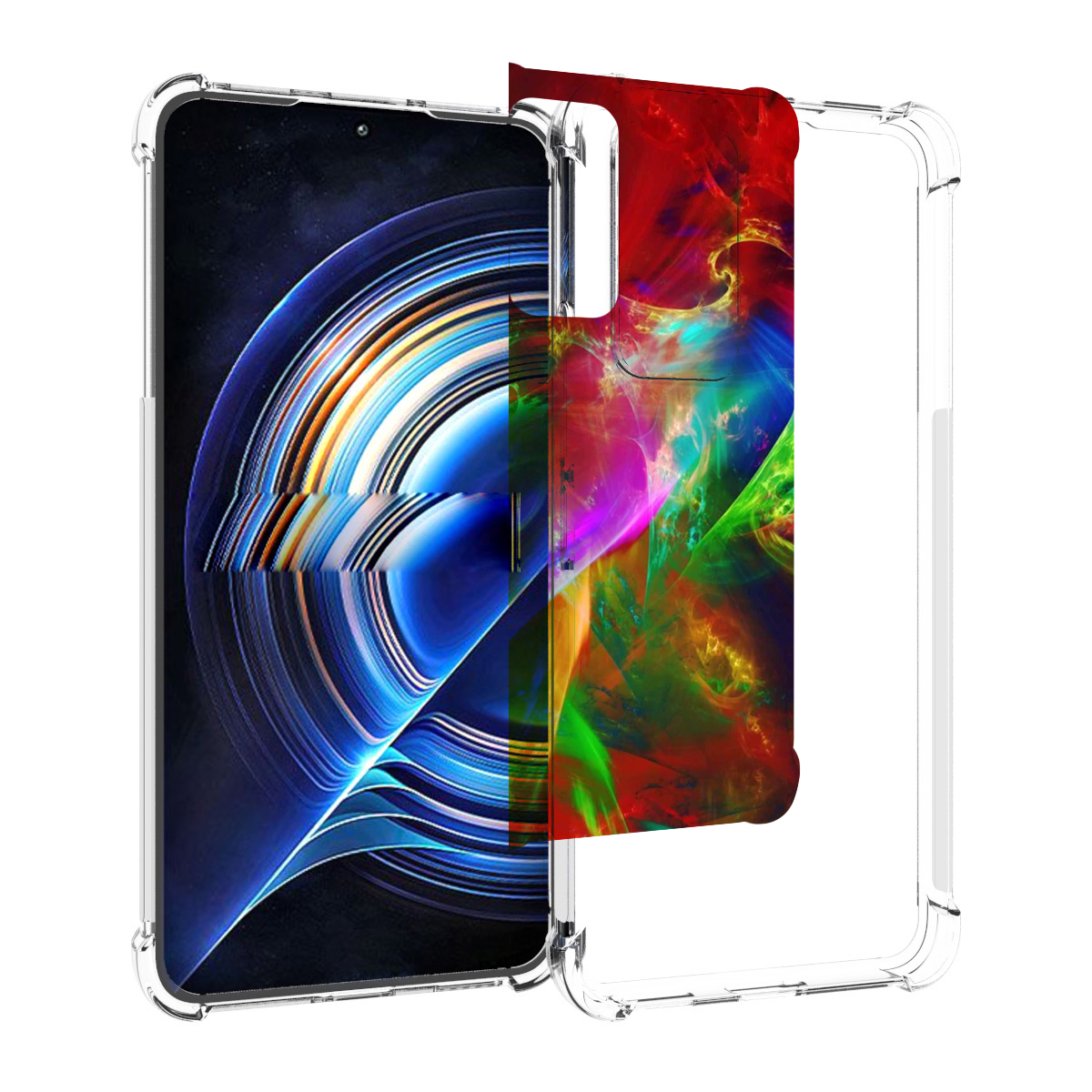 

Чехол MyPads Сияние-красок для Tecno Camon 19 Neo, Прозрачный, Tocco