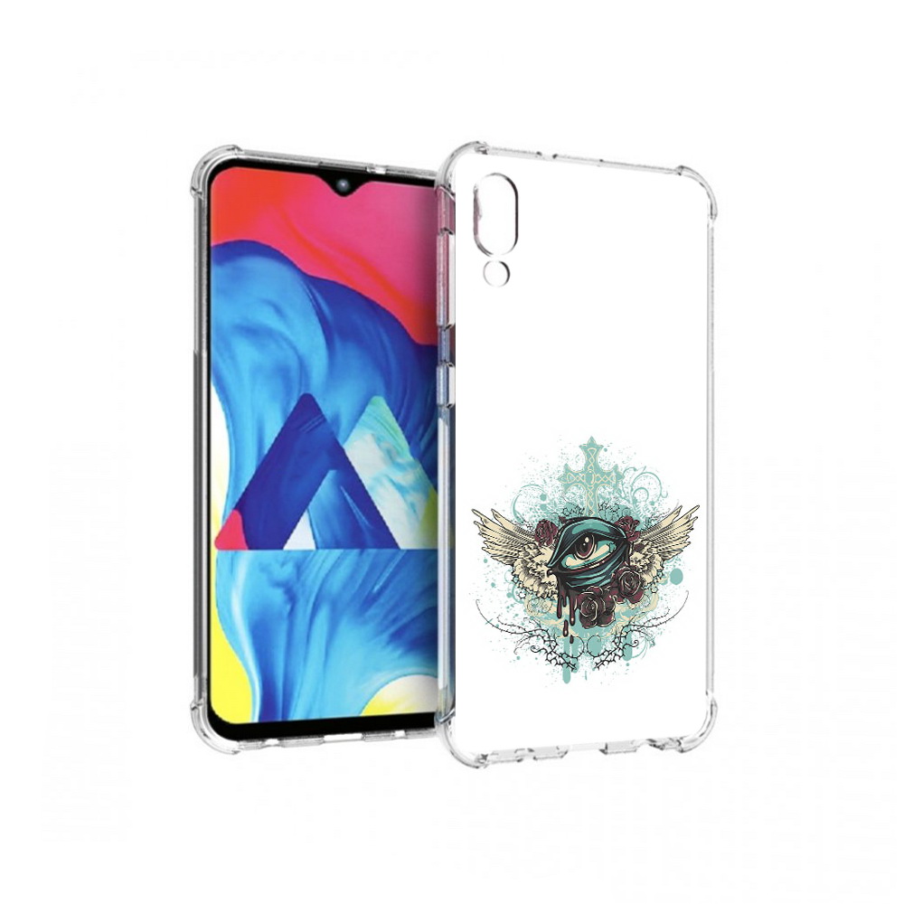 

Чехол MyPads Tocco для Samsung Galaxy M10 плачущий глаз с крыльями (PT128878.532.544), Прозрачный, Tocco