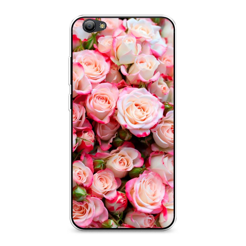 

Чехол на Vivo Y65 "Много роз", Розовый, 260550-2