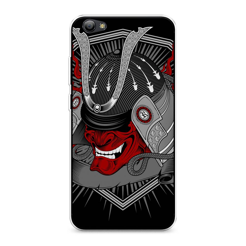 

Чехол на Vivo Y65 "Красная маска самурая", Белый;красный;черный, 260550-4