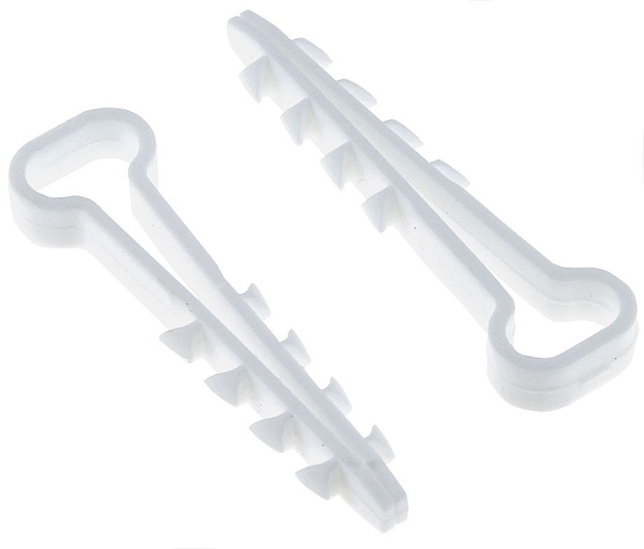 Хомут-дюбель для плоского кабеля 5-10мм (упак. 100шт.) белый пружина пластиковая fellowes lamirel la 7866802 8мм белый 100шт