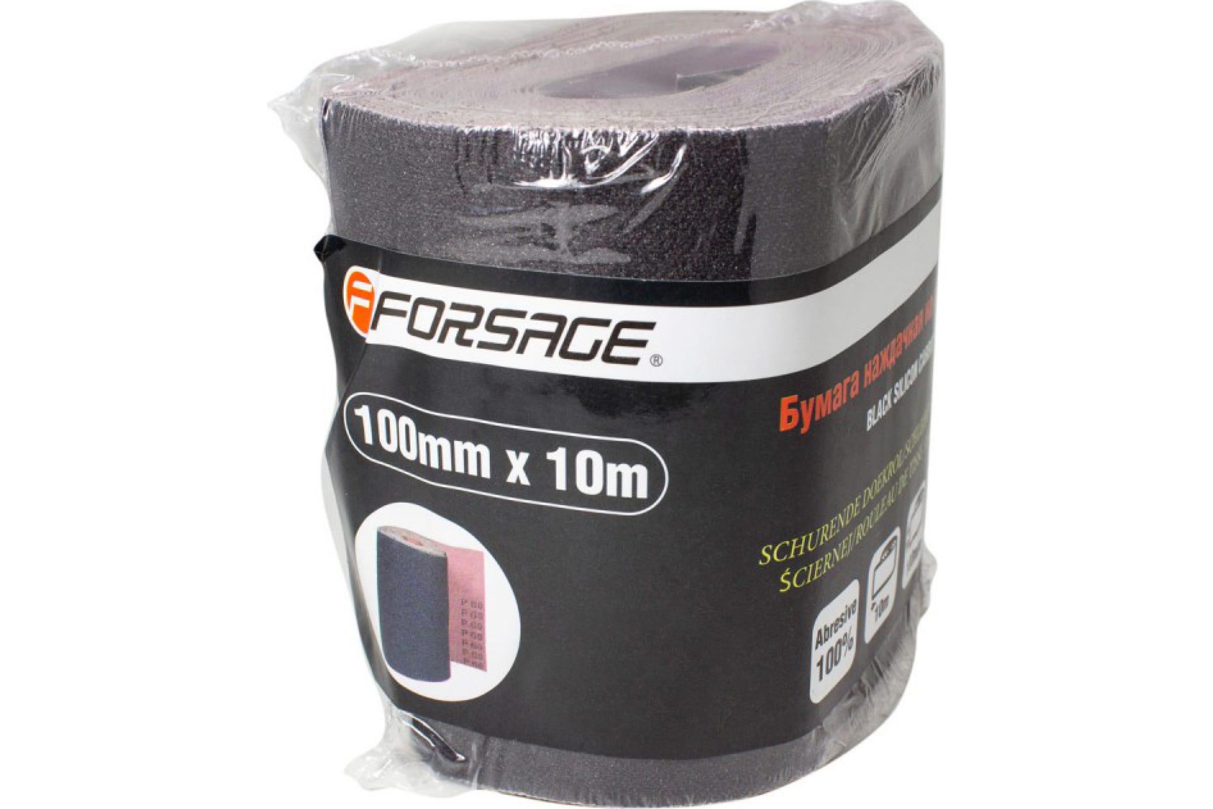 Forsage Бумага наждачная на тканевой основе 100ммх10м в рулоне P80 F-FB480C 50889