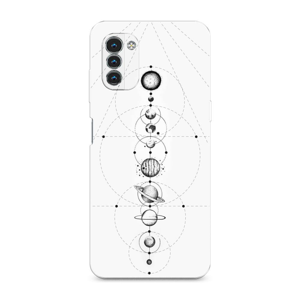 

Чехол на Nokia G11"Парад планет", Серый, 125150-2