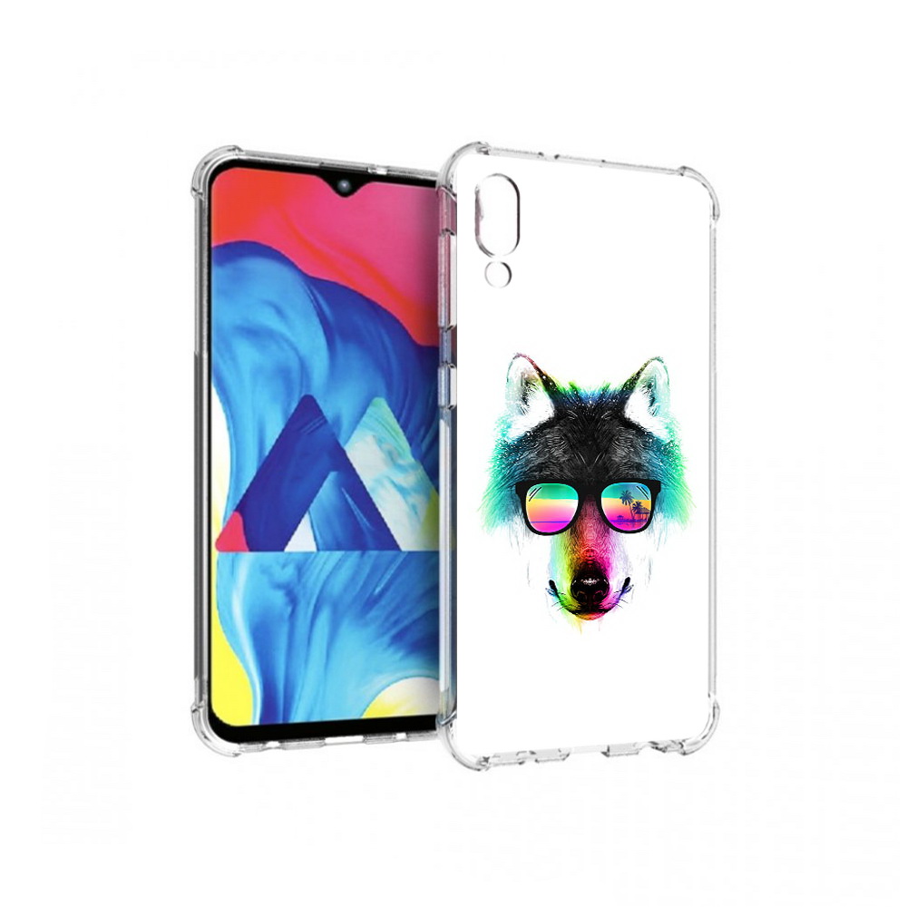 

Чехол MyPads Tocco для Samsung Galaxy M10 радужный волк (PT128878.532.567), Прозрачный, Tocco