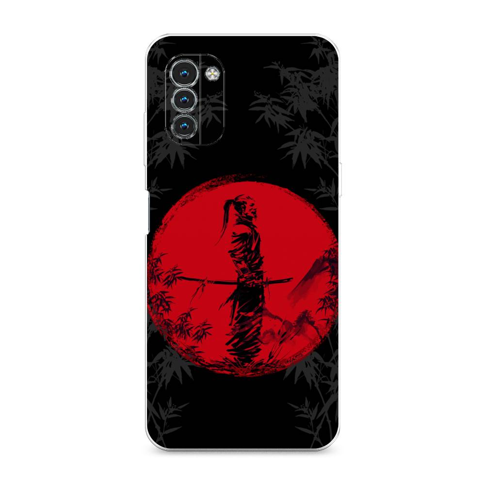 

Чехол на Nokia G11"Самурай на красном фоне", Черный;красный;серый, 125150-4