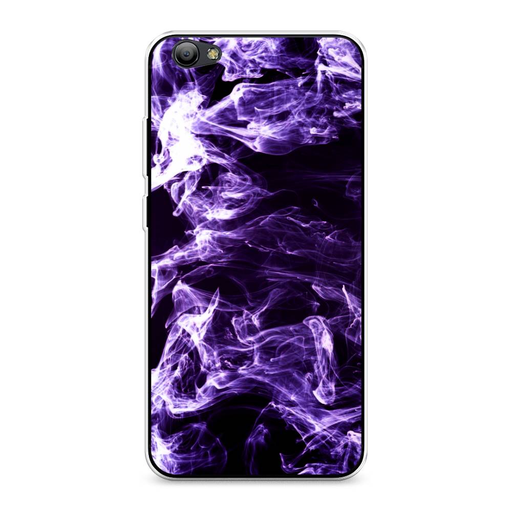 

Чехол на Vivo Y65 "Фиолетовый дым", Фиолетовый;белый;черный, 260550-3