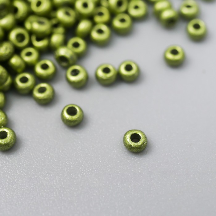 

Бисер стекло 11/0 "Металлик. Яблоко" 10 гр, Зеленый