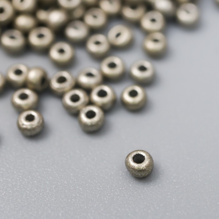 

Бисер стекло 11/0 "Металлик. Светлая бронза" 10 гр, Серый