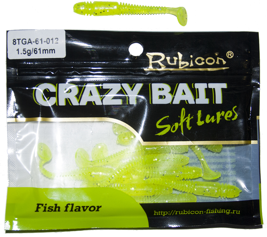 

Силиконовая приманка RUBICON Crazy Bait TGA 1.5g, 61mm, цвет 012 (10 шт), Желтый, Crazy Bait TGA