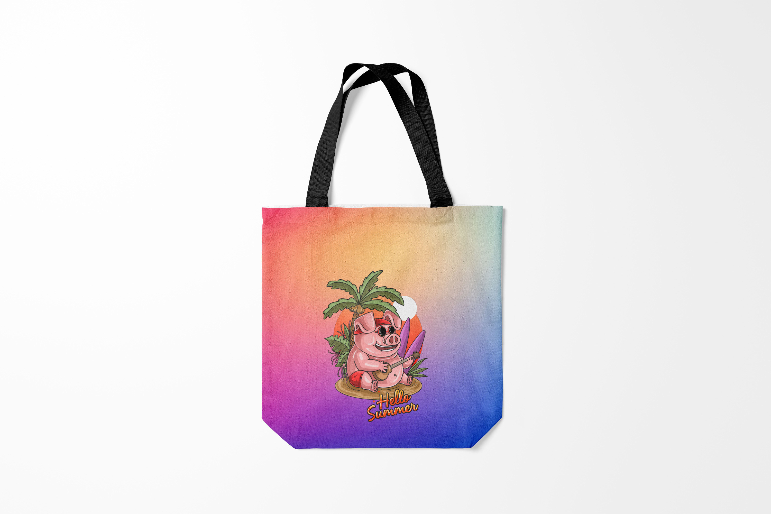 

Сумка шoппер унисекс Burnettie Свинья Hello summer, разноцветный, Свинья Hello summer