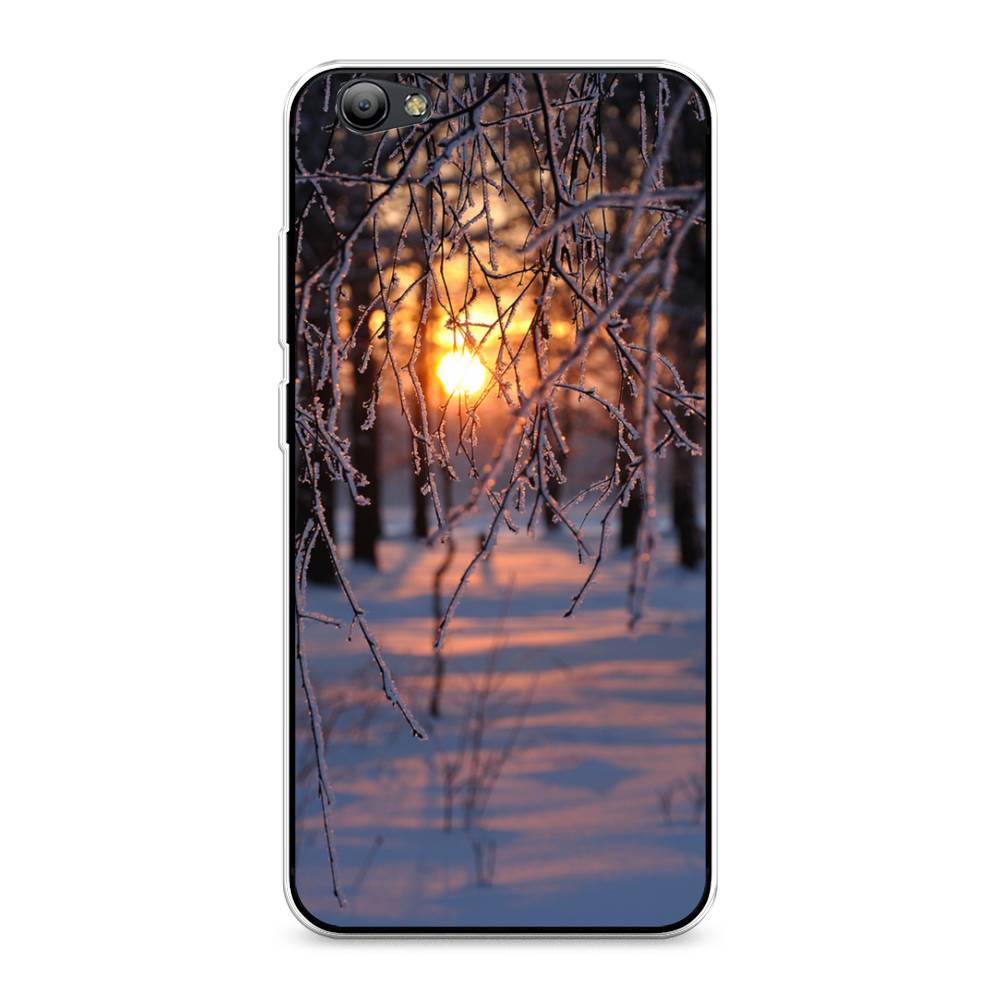 

Чехол на Vivo Y65 "Зима 7", Оранжевый;розовый;черный, 260550-2