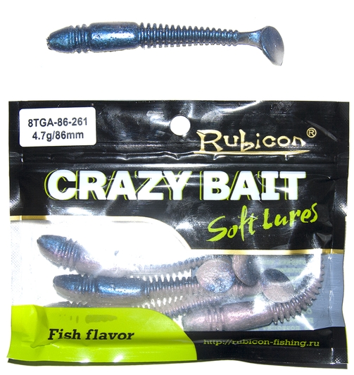 

Силиконовая приманка RUBICON Crazy Bait TGA 4.7g, 86mm, цвет 261 (6 шт), Синий, Crazy Bait TGA