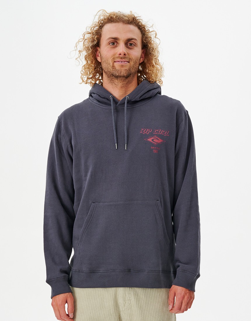 

Худи мужское Rip Curl FADE OUT ICON HOOD черное L, FADE OUT ICON HOOD