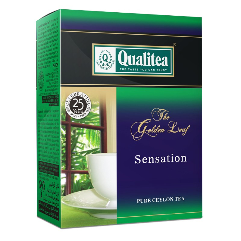 

Чай черный Qualitea Золотой лист Sensation крупнолистовой 100 г
