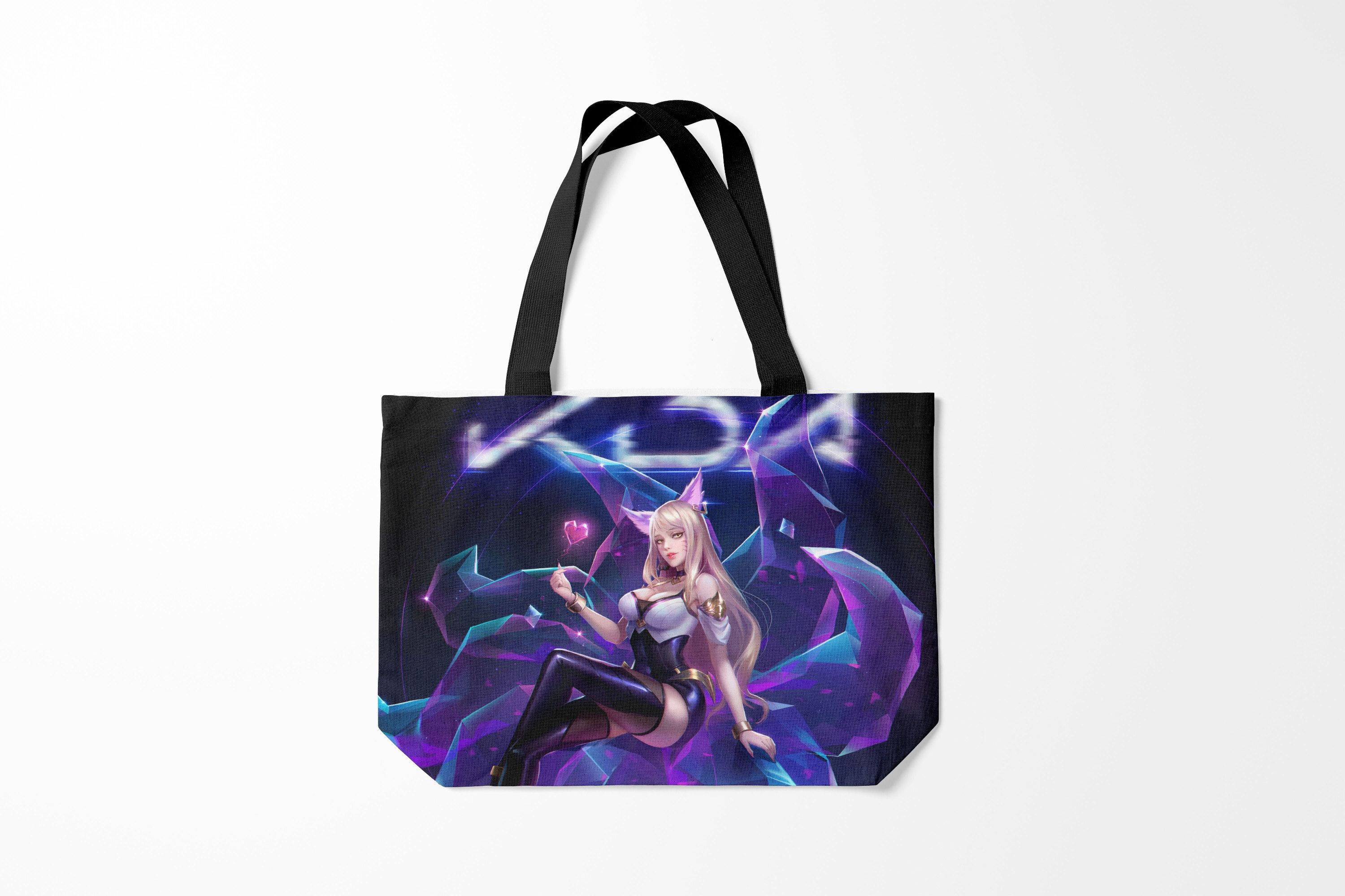 

Сумка шoппер унисекс Burnettie League Of Legends KDA, фиолетовый; черный, League Of Legends KDA