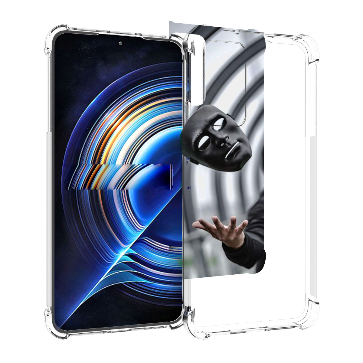 

Чехол MyPads Сними-маску для Tecno Camon 19 Neo, Прозрачный, Tocco