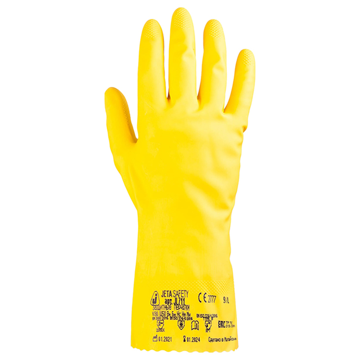 

Jeta Safety Перчатки латексные с хлопковым напылением,размер XL/1 пара,JL711-XL,Y