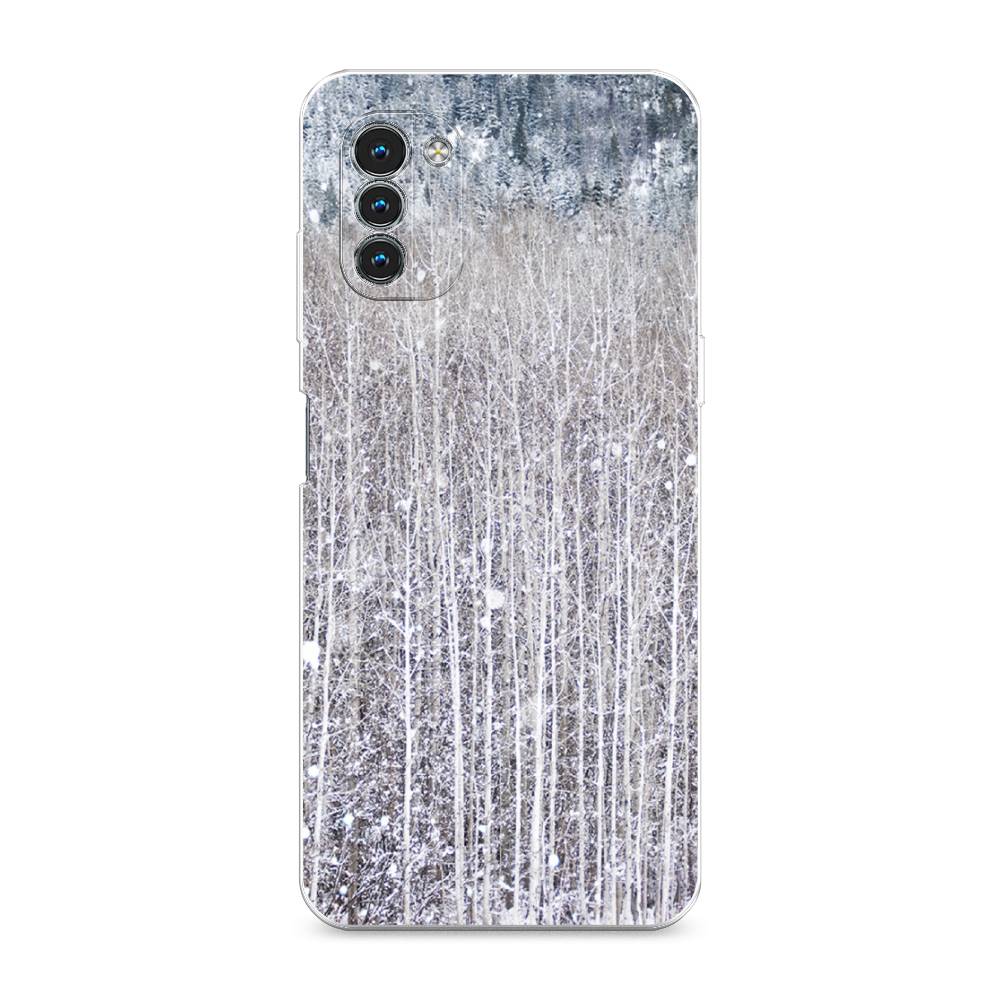 

Чехол на Nokia G11 "Снежный лес", Бежевый;серый;белый, 125150-5