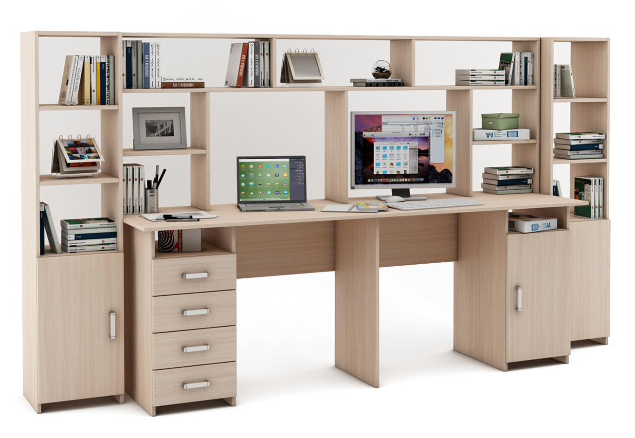 

Уголок школьника Лайт-14 с надстройкой (СТЛТ-1 + ПСЛТ-14-СН + СТЛТ-1)-Дуб-молочный, Уголок школьника Лайт-14 с надстройкой