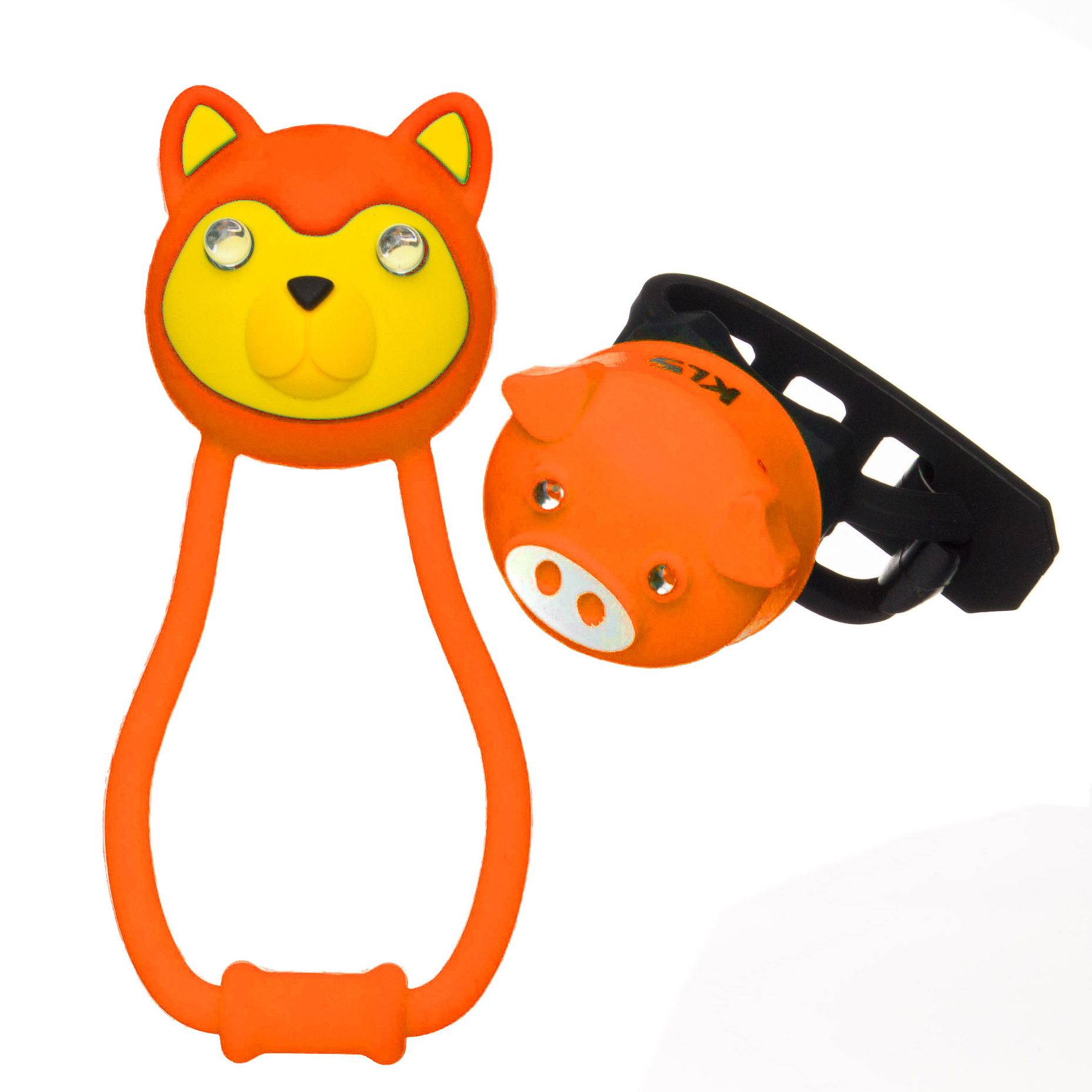 фото Комплект освещения kls animal оранжевый: силиконовые фонарики teddy+piggy kellys