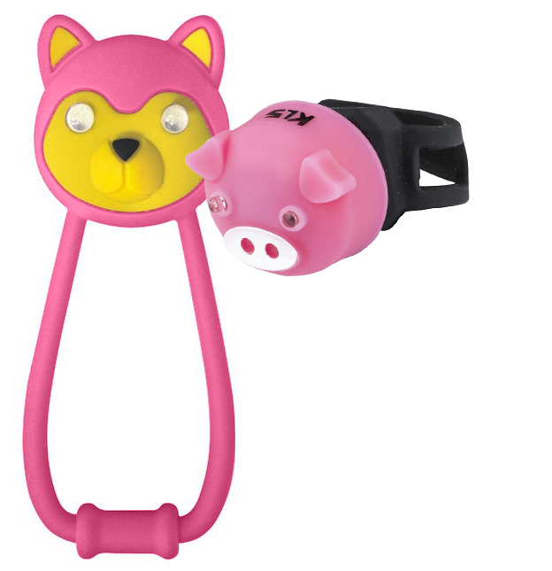 фото Комплект освещения kls animal розовый: силиконовые фонарики teddy+piggy kellys