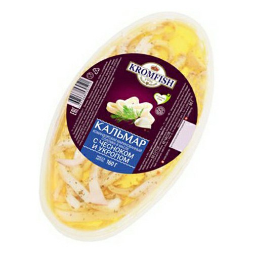 

Кальмар Kromfish в масле с чесноком и укропом 160 г