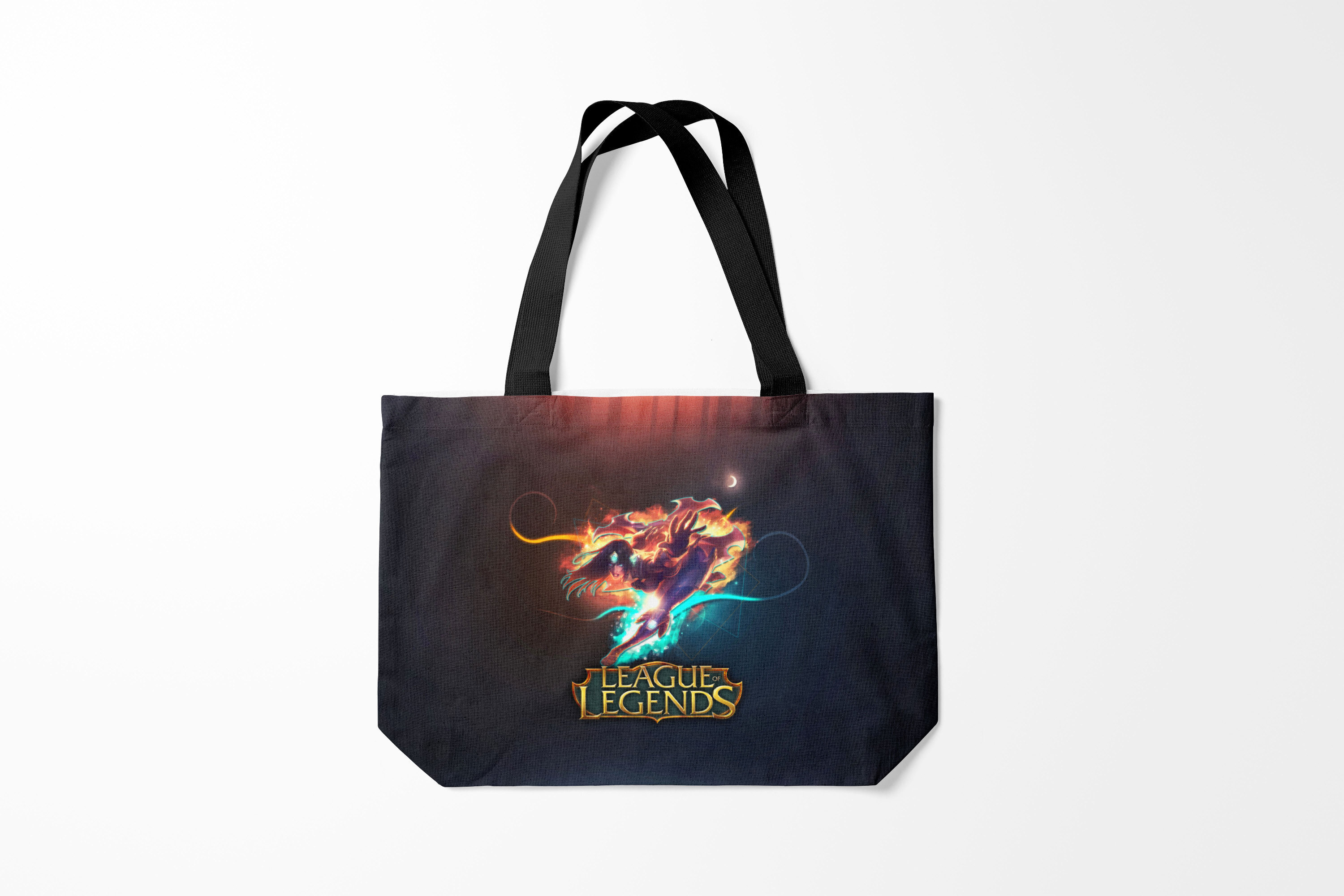 

Сумка шoппер унисекс Burnettie League Of Legends, черный, League Of Legends