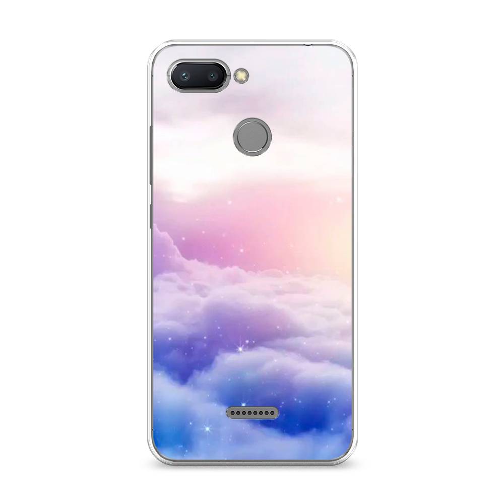 

Чехол на Xiaomi Redmi 6 "Небеса", Голубой;белый;розовый, 33850-2