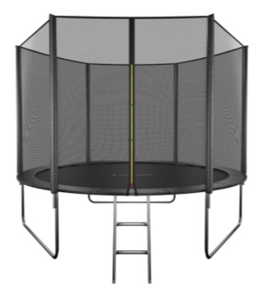 фото Каркасный батут getactive jump 10ft с лестницей и внешней сеткой 10360s2y-l 246 см черный