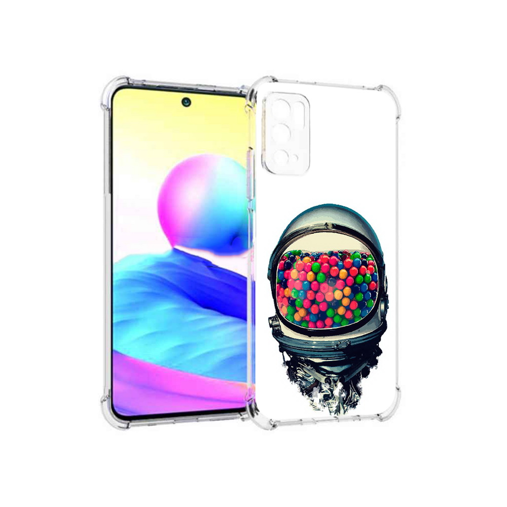 

Чехол MyPads Tocco для Xiaomi Poco M3 Pro шлем космонавта, Прозрачный, Tocco