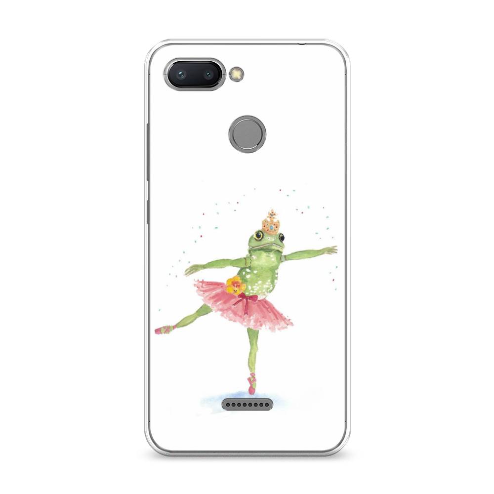 

Чехол на Xiaomi Redmi 6 "Лягушка-балерина", Зеленый, 33850-4