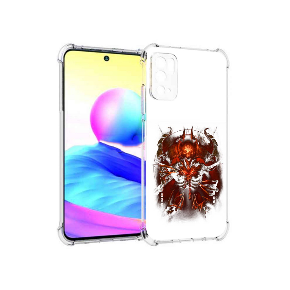 

Чехол MyPads Tocco для Xiaomi Poco M3 Pro яркий демон, Прозрачный, Tocco