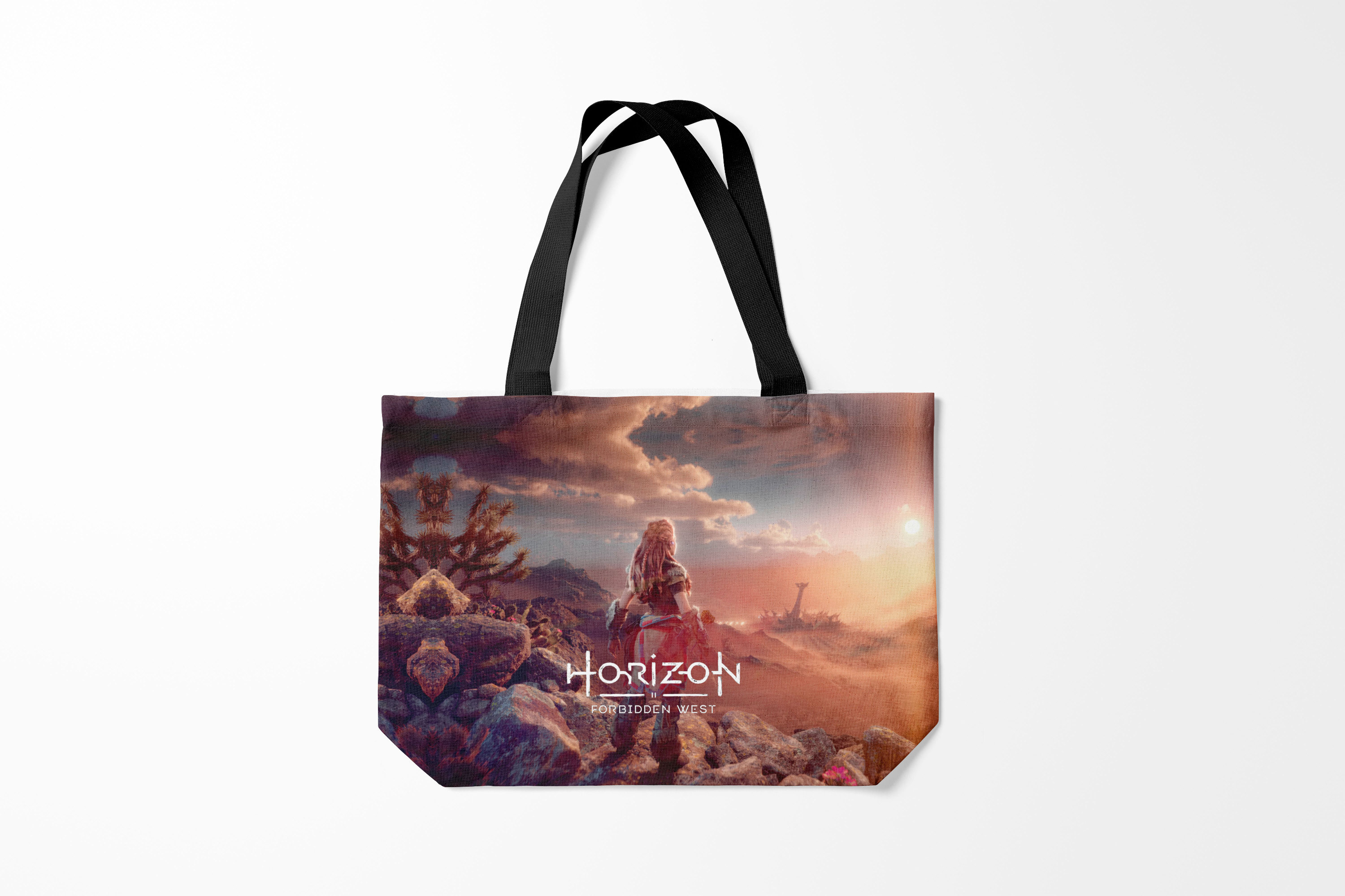 

Сумка шoппер унисекс Burnettie Horizon Zero Dawn Forbidden West, оранжевый; серый, Horizon Zero Dawn Forbidden West