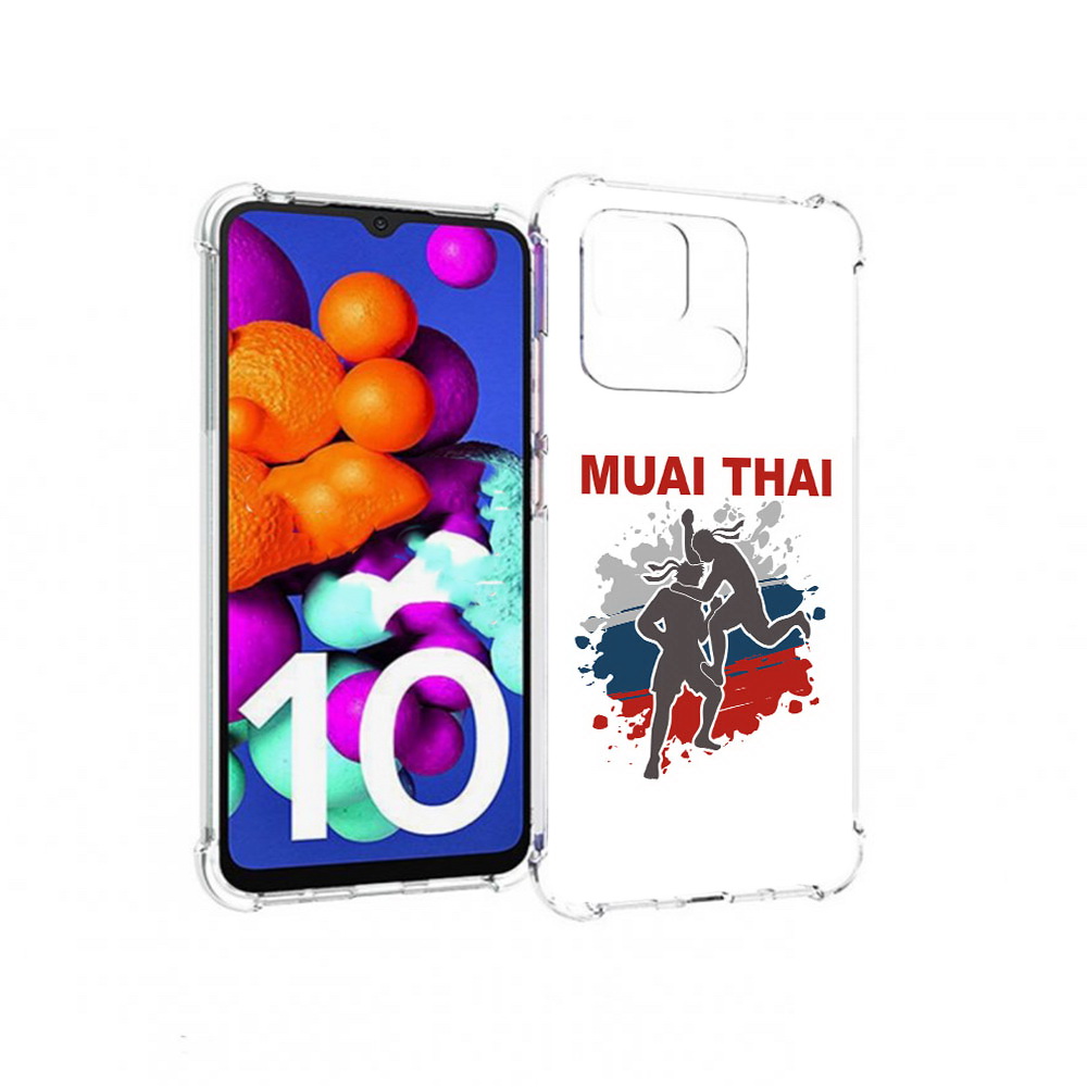 

Чехол MyPads Tocco для Xiaomi Redmi 10C Муайтай, Прозрачный, Tocco