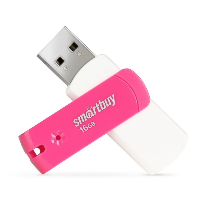 

Флешка Smartbuy 16GBDP, 16 Гб, USB2.0, чт до 25 Мб/с, зап до 15 Мб/с, Pink