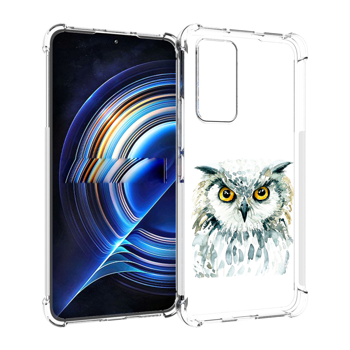 

Чехол MyPads Серьезная сова для Tecno Camon 19 Neo, Прозрачный, Tocco