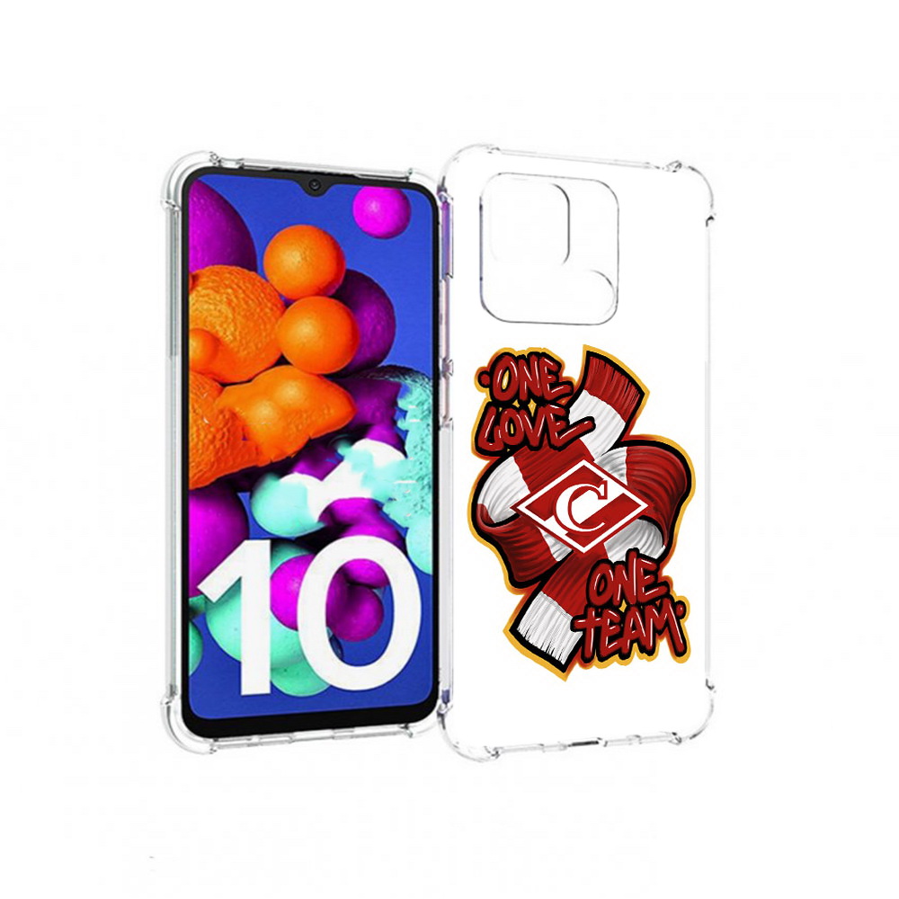 

Чехол MyPads Tocco для Xiaomi Redmi 10C Одна любовь-Спартак, Прозрачный, Tocco