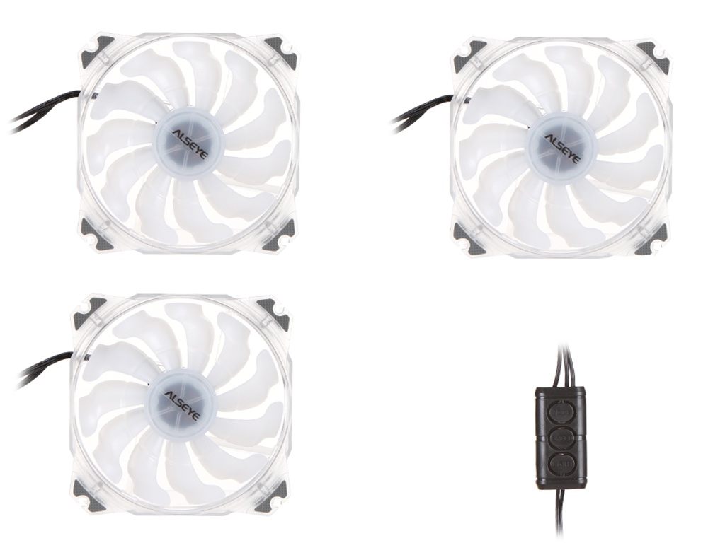 

Вентилятор Alseye 120mm 800-1700rpm RGB Transparent M120-PT KIT, M120-PT KIT