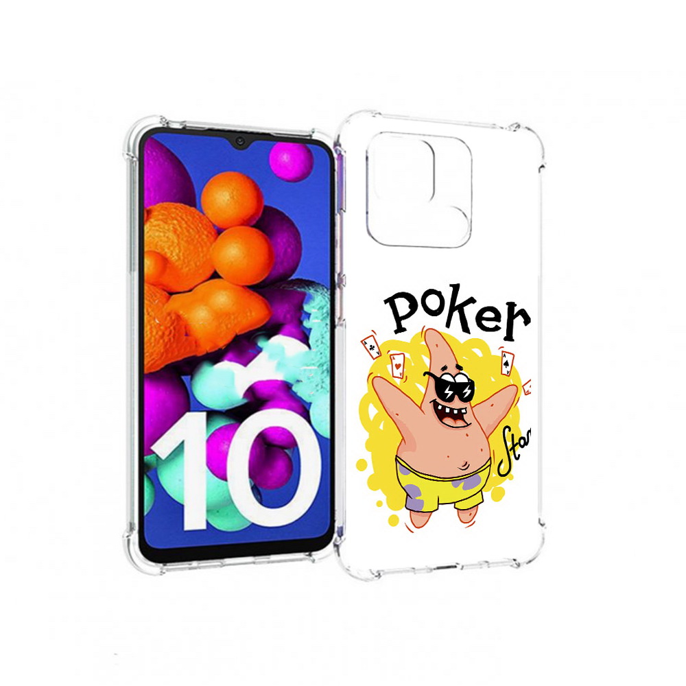 

Чехол MyPads Tocco для Xiaomi Redmi 10C Патрик, Прозрачный, Tocco