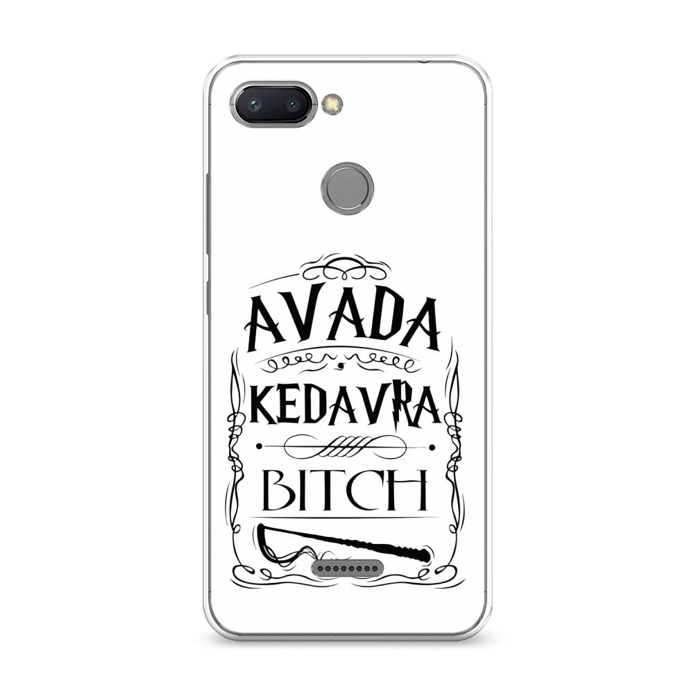 

Чехол на Xiaomi Redmi 6 "Avada kedavra bitch", Белый;серый;черный, 33850-6