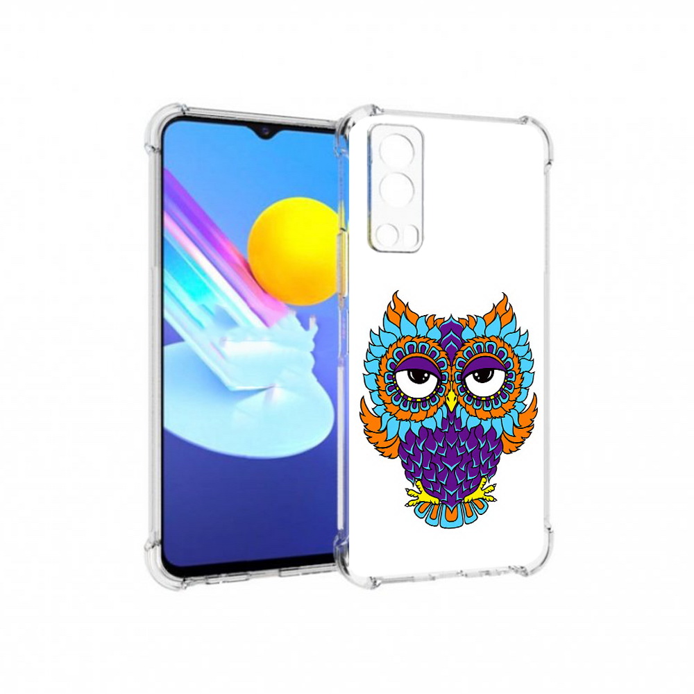 

Чехол MyPads Tocco для Vivo Z3 Цветная сова (PT226973.411.198), Прозрачный, Tocco