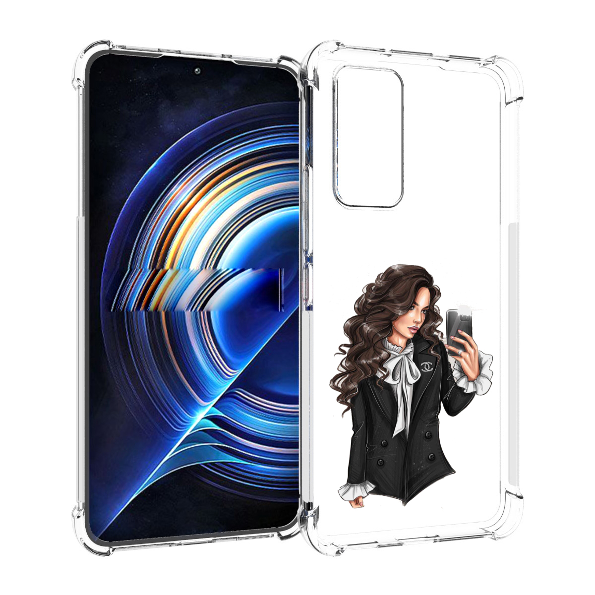 

Чехол MyPads Стильная-девушка для Tecno Camon 19 Neo, Прозрачный, Tocco