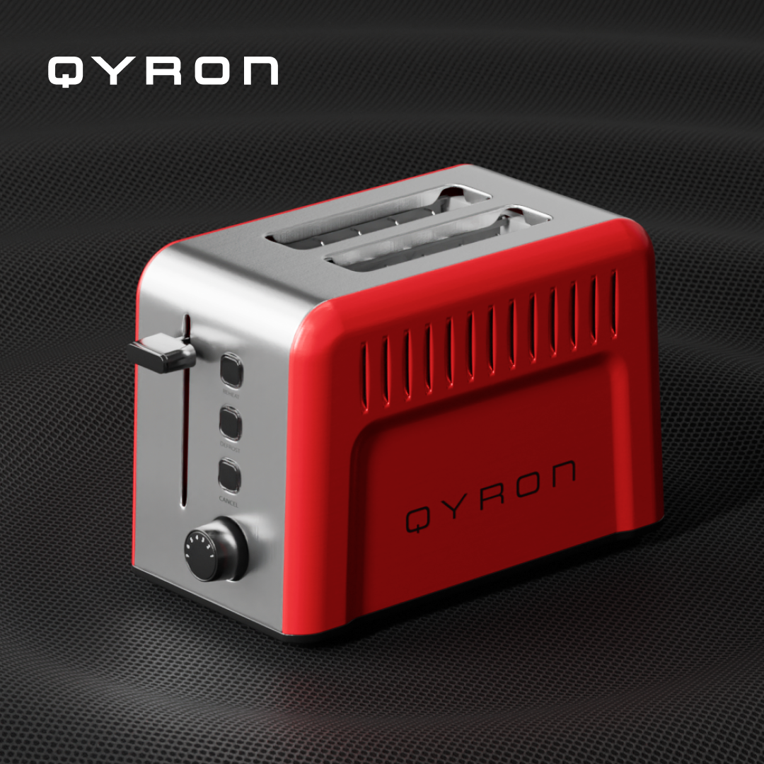 Тостер QYRON TS601 GR красный