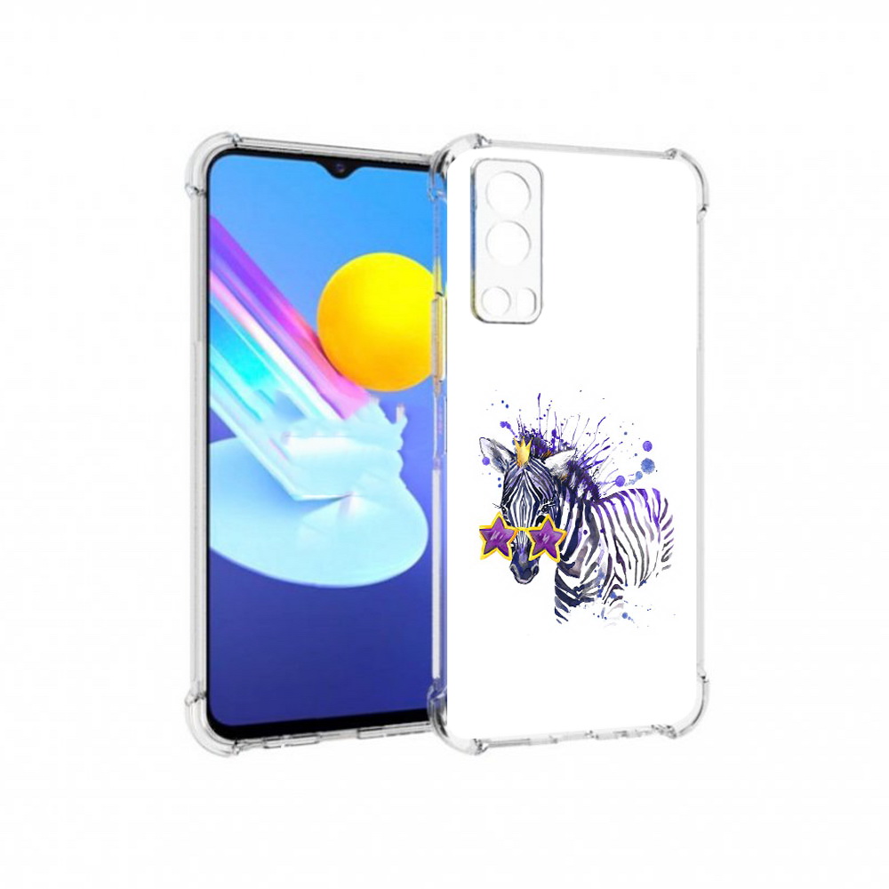 

Чехол MyPads Tocco для Vivo Z3 акварельная зебра (PT226973.411.215), Прозрачный, Tocco