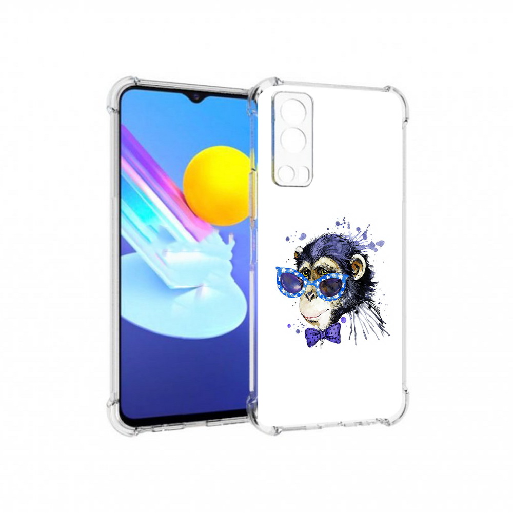 Чехол MyPads Tocco для Vivo Z3 акварельная обезьяна (PT226973.411.216)