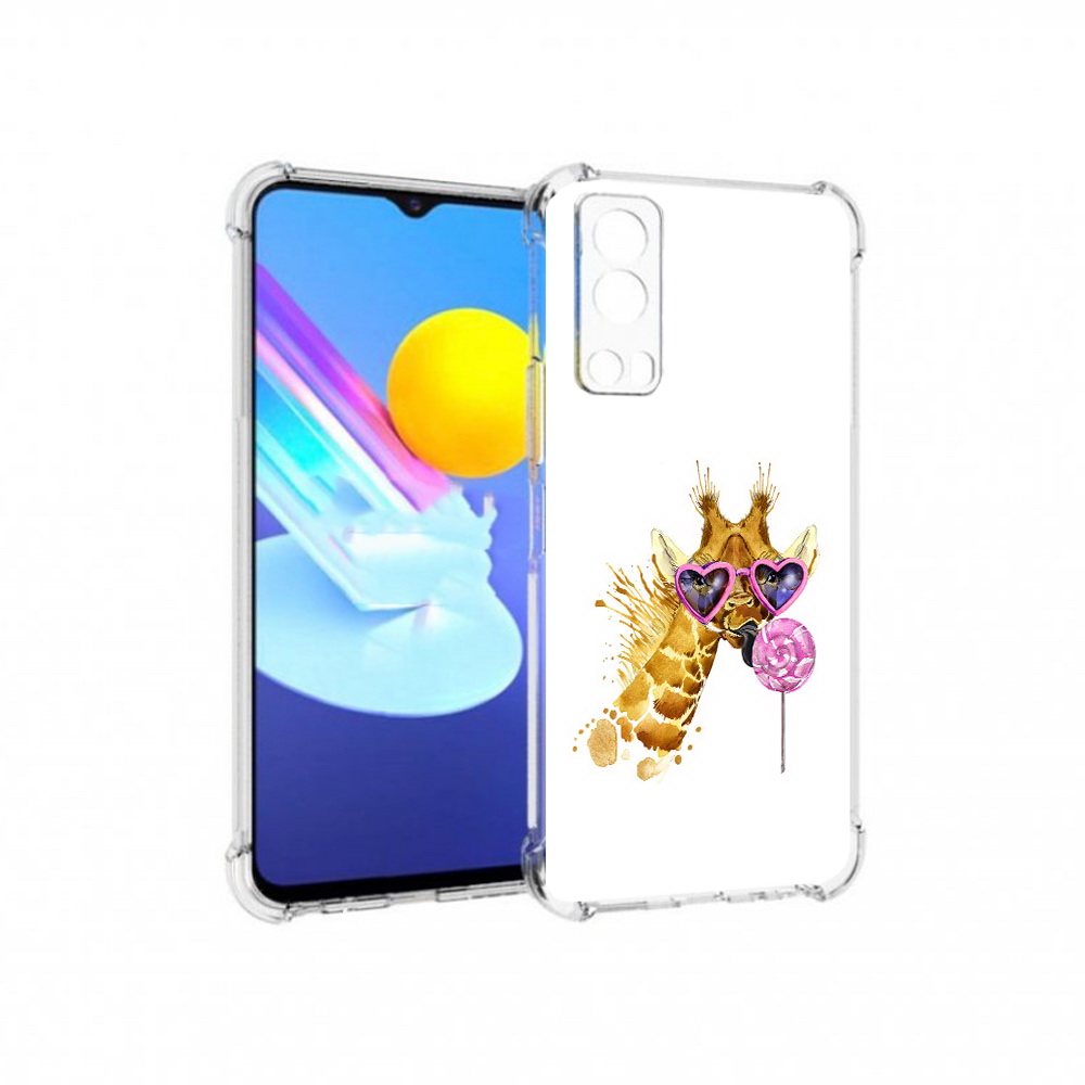

Чехол MyPads Tocco для Vivo Z3 акварельный жираф (PT226973.411.217), Прозрачный, Tocco