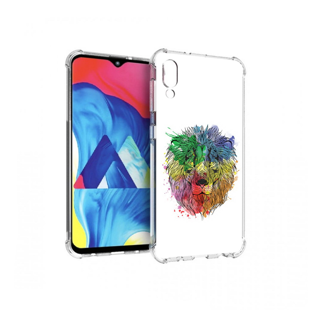 

Чехол MyPads Tocco для Samsung Galaxy M10 разноцветный гордый лев (PT128878.532.573), Прозрачный, Tocco