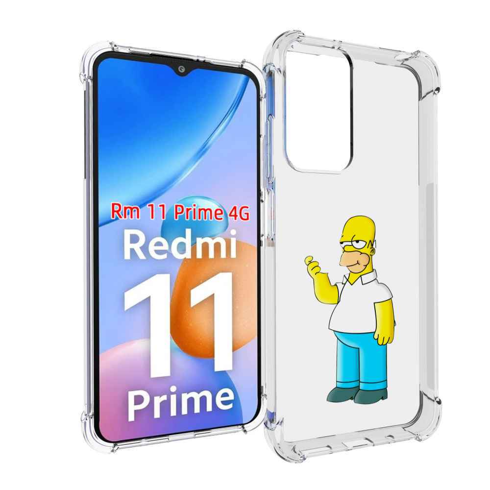 

Чехол MyPads гомер-симпсон для Xiaomi Redmi 11 Prime 4G, Прозрачный, Tocco