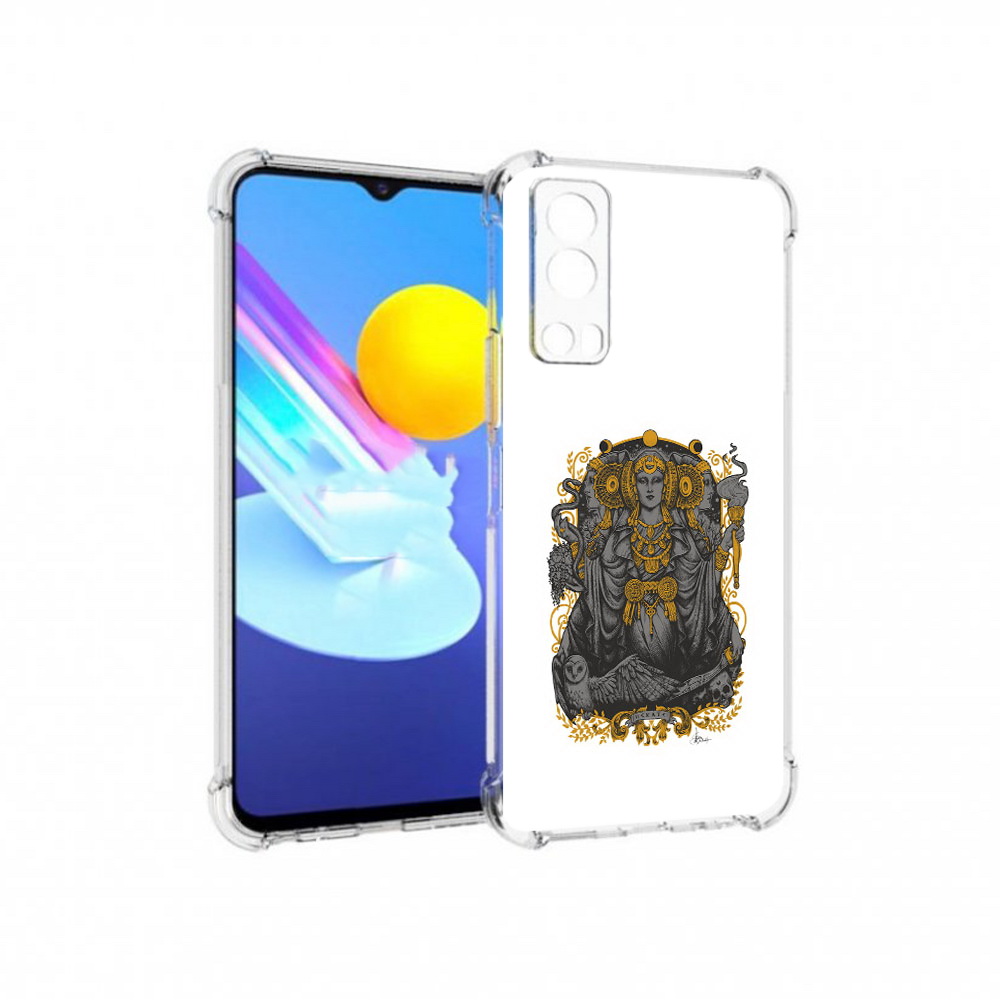 

Чехол MyPads Tocco для Vivo Z3 божество с золотыми элементами (PT226973.411.241), Прозрачный, Tocco
